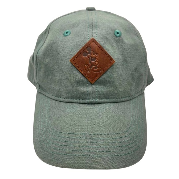 Disney | Unisex | Forest Green Cotton Leather Mickey Mouse Cap | 22-24 Inch - Picture 2 of 7